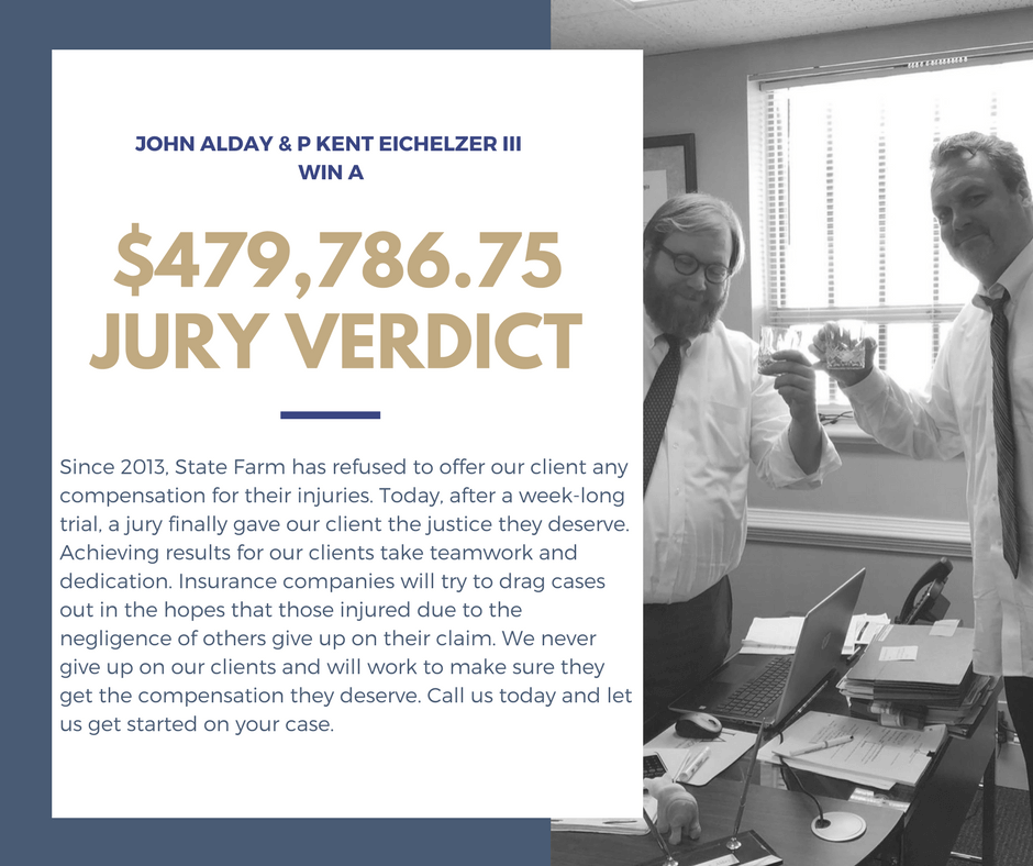 $479K Jury Verdict for Alday